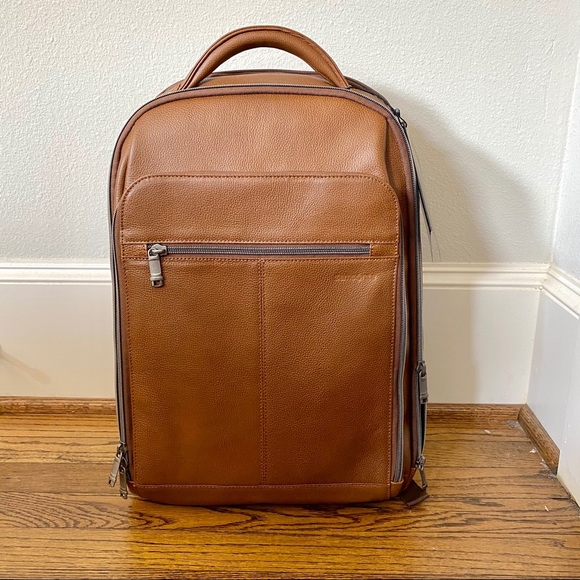 classic leather backpack samsonite